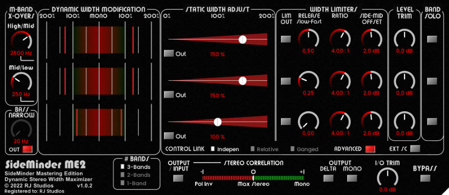 SideMinder ME2 Audio Plugin - Raising Jake Studios