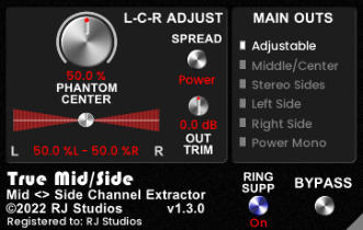 True Mid/Side Audio Plugin - Raising Jake Studios